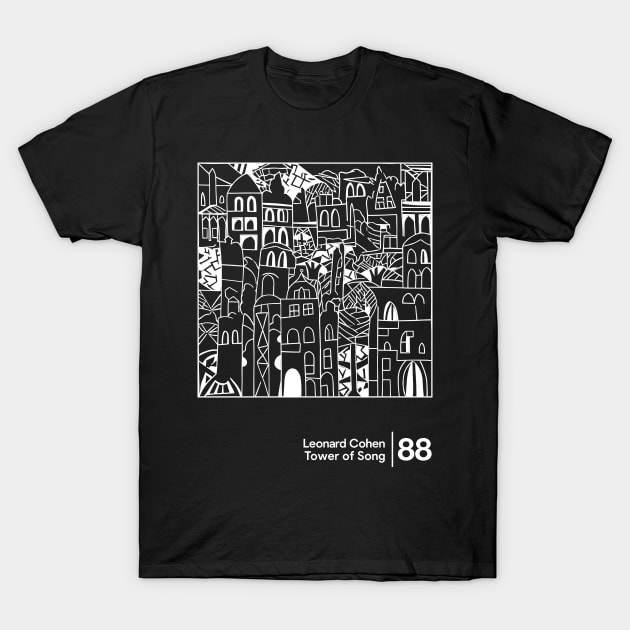 Tower of Song - Minimal Style Illustration Artwork T-Shirt by saudade